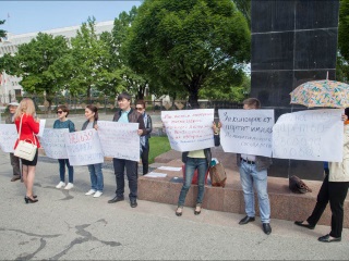 Митинг против принятия законопроекта об НКО. Фото © K-News